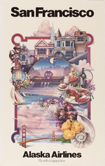Image: poster: Alaska Airlines, San Francisco
