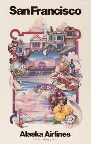 Poster: Alaska Airlines, San Francisco