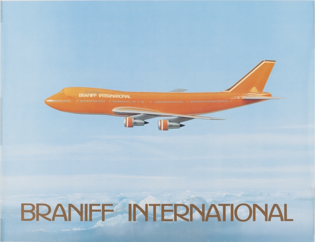 Poster: Braniff International, Boeing 747-200