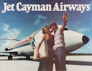 Image: poster: Cayman Airways, BAC One-Eleven 500