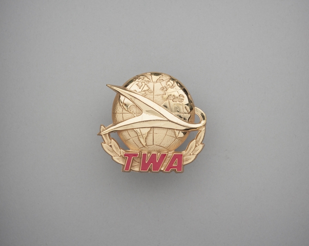 Objects Flight Officer Cap Badge Twa Trans World Airlines Sfo Museum 9841