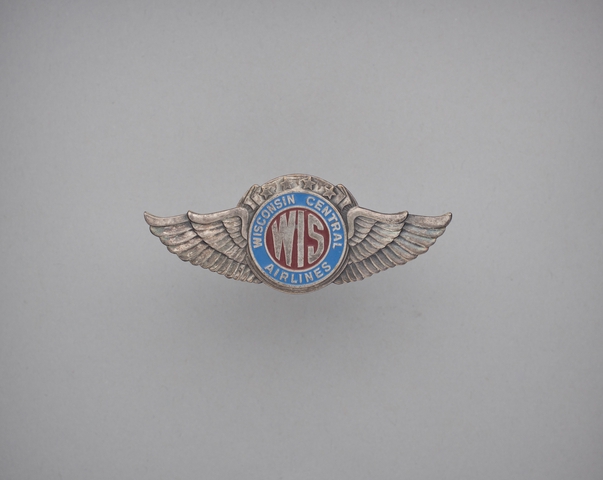 Objects Flight Officer Cap Badge Wisconsin Central Airlines Sfo Museum 6598