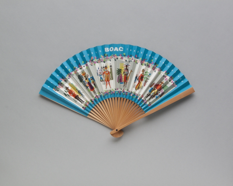 Image: folding fan: BOAC (British Overseas Airways Corporation)