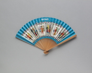 Image: folding fan: BOAC (British Overseas Airways Corporation)