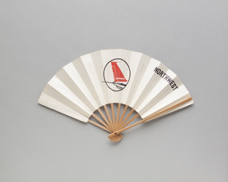 Image: folding fan: Northwest Airlines