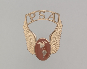 Image: flight officer cap badge: Pacific Southwest Airlines (PSA)