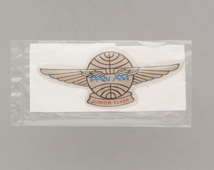 Image: children's souvenir wings: Pan American World Airways, Junior Flyer