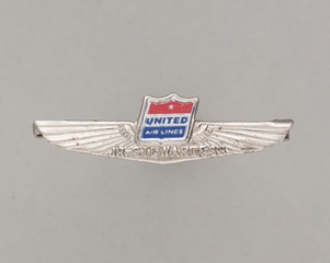 Image: children's souvenir wings: United Air Lines, Junior Stewardess