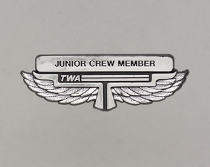 Image: children's souvenir wings: TWA (Trans World Airlines), Junior Crew Member
