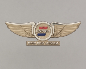 Image: children's souvenir wings: United Air Lines, Future Flight Attendant