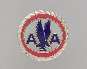 Image: stewardess hat badge: American Airlines