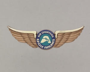 Image: children's souvenir wings: Eagle Airlines