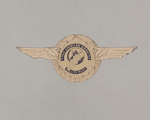 Image: children's souvenir wings: Pan American World Airways, Pan American Airways Master Pilot