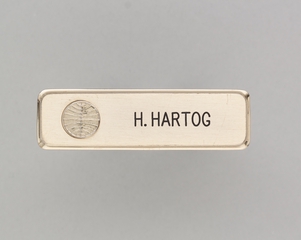 Image: name pin: Pan American World Airways, H. Hartog