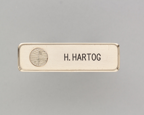 Name pin: Pan American World Airways, H. Hartog