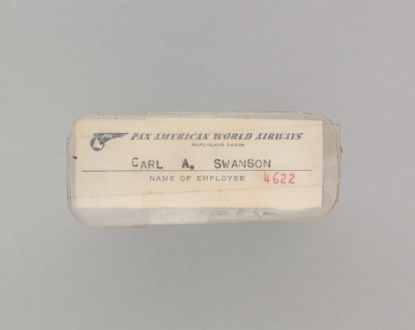 Name pin: Pan American World Airways, Carl A. Swanson
