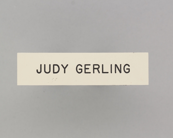 Name pin: TWA (Trans World Airlines), Judy Gerling