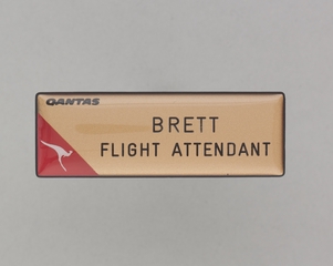 Image: name pin: Qantas Airways, Brett