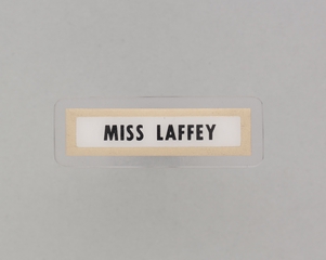 Image: name pin: Northwest Orient Airlines, Miss Laffey