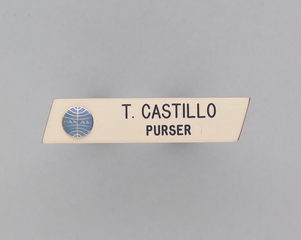 Image: name pin: Pan American Airways, T. Castillo