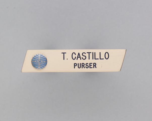Name pin: Pan American World Airways, T. Castillo