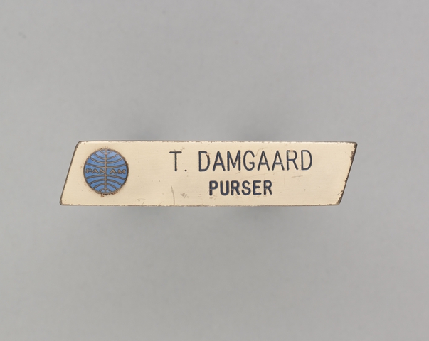 Name pin: Pan American World Airways, T. Damgaard