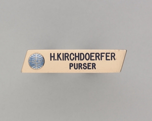 Image: name pin: Pan American World Airways, H. Kirchdoerfer