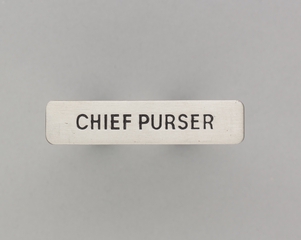 Image: name pin: United Airlines, Chief Purser