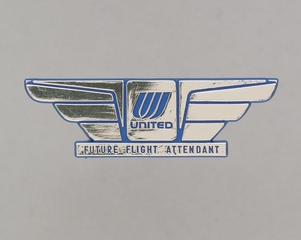 Image: children's souvenir wings: United Airlines, Future Flight Attendant