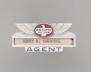 Image: service agent wings: Pacific Air Lines, Henry R. Sandoval