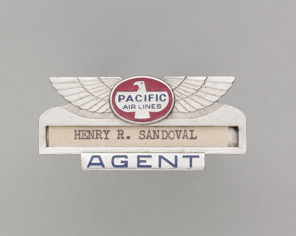 Service agent wings: Pacific Air Lines, Henry R. Sandoval