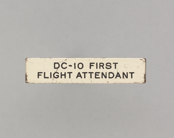 Name pin: National Airlines, DC-10 First Flight Attendant