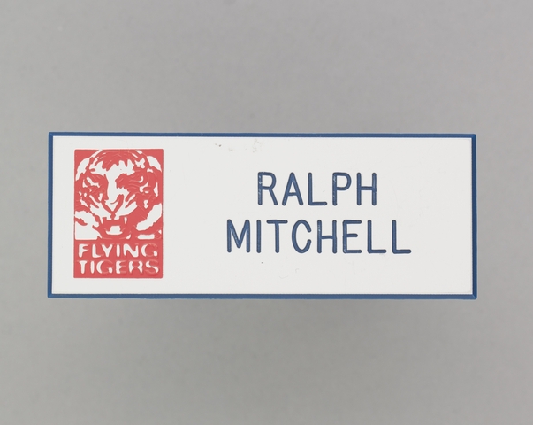 Name pin: Flying Tiger Line, Ralph Mitchell