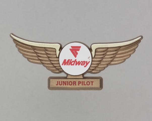 Children’s souvenir wings: Midway Airlines