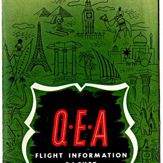 Image #1: flight information packet: Qantas Empire Airways, Lockheed L-049 Constellation, Douglas DC-4, Douglas DC-3