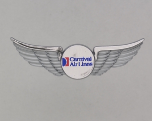 Image: children's souvenir wings: Carnival Air Lines