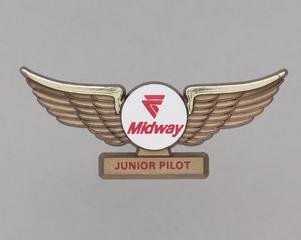 Image: children's souvenir wings: Midway Airlines