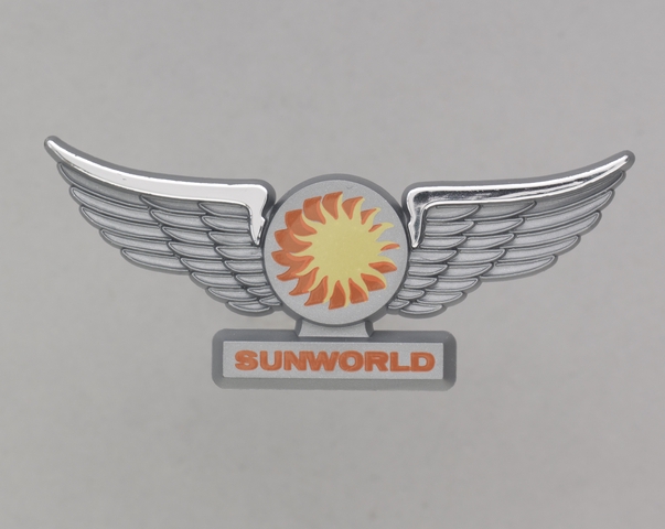 Children's souvenir wings: Sunworld International Airways
