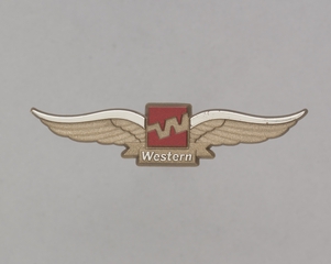 Image: children's souvenir wings: Western Airlines