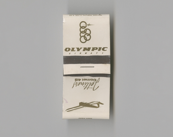 Matchbook cover: Olympic Airways (Olympic Airlines)