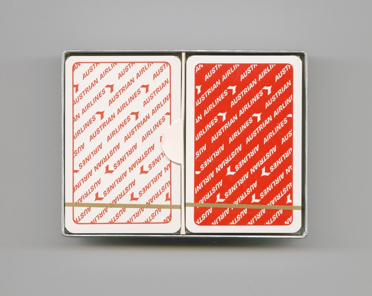 Image: playing cards: Austrian Airlines, double deck bridge set