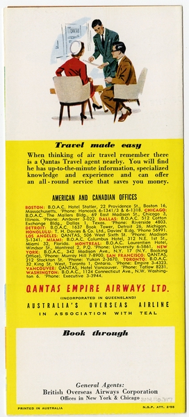 Image: brochure: Qantas Empire Airways