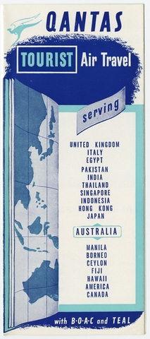 Brochure: Qantas Empire Airways, British Overseas Airways Corporation (BOAC), Tasman Empire Airways Limited (TEAL)