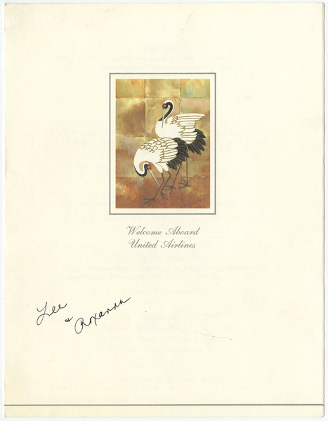 Image: menu: United Airlines