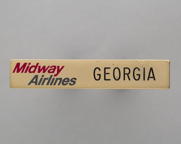 Name pin: Midway Airways, Georgia
