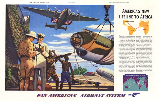 Advertisement: Pan American Airways System, Saturday Evening Post