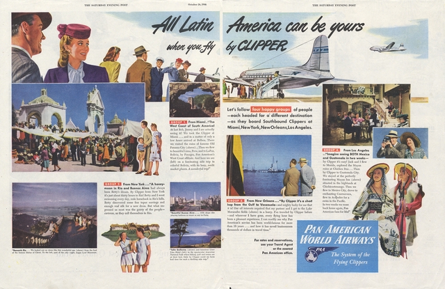Advertisement: Pan American World Airways, Saturday Evening Post