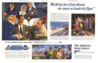Image: advertisement: Pan American World Airways, Saturday Evening Post
