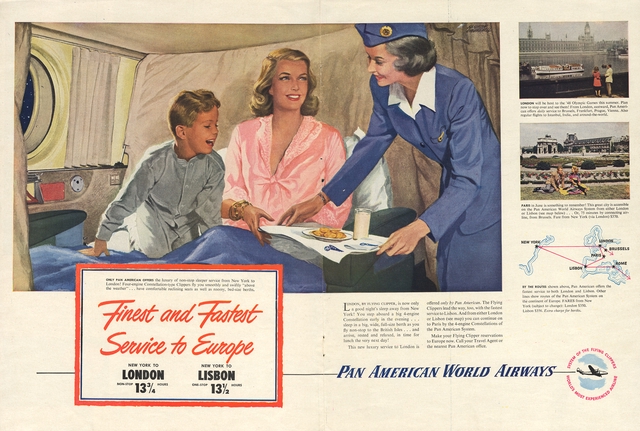 Advertisement: Pan American World Airways, Saturday Evening Post