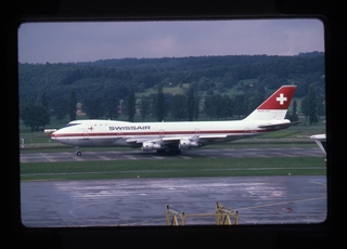 Image: slide: Swissair, Boeing 747